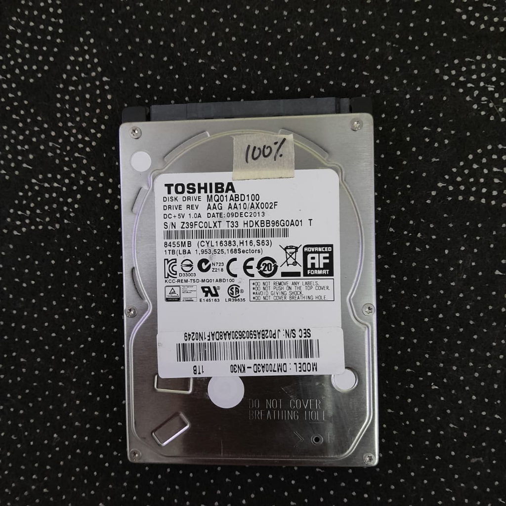 ฮาร์ดดิสก์แล็ปท็อป 1TB