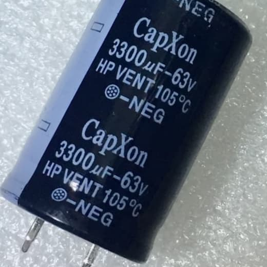 ELCO 3,300uF 3,300uF 3300uF 3,000 uF 63V 105°ซี แคปซอน