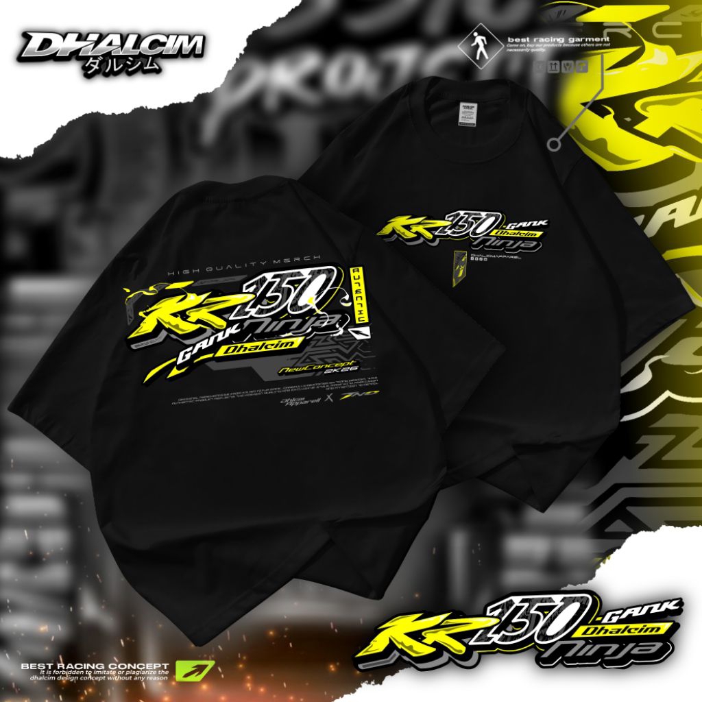 KR150 NINJA COTTON 24S DISTRO T-SHIRTS, KR150 GANK T-SHIRTS, KR150 RACING T-SHIRTS, NINJA KR150 RACE
