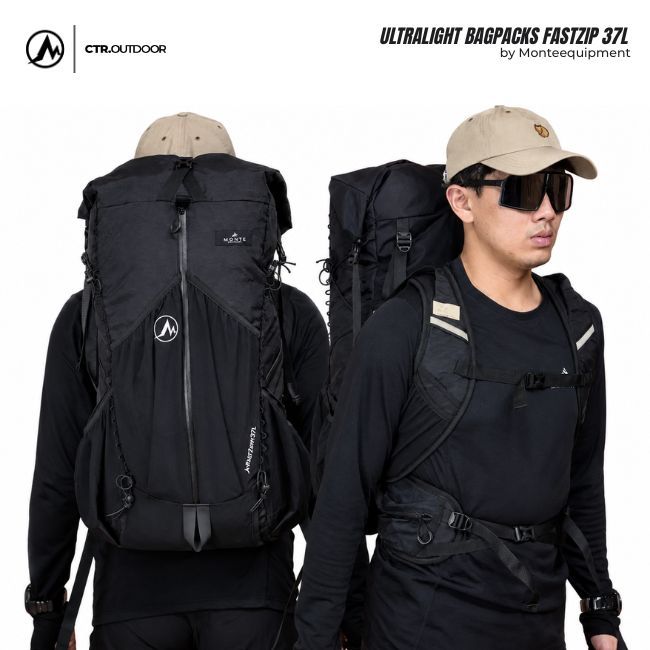 MONTE EQUIPMENT FASTZIP HIKING OUTDOOR BACKPACK DAYPACK 37L - กระเป๋า MOUNTAIN สําหรับผู้ชายและผู้หญ