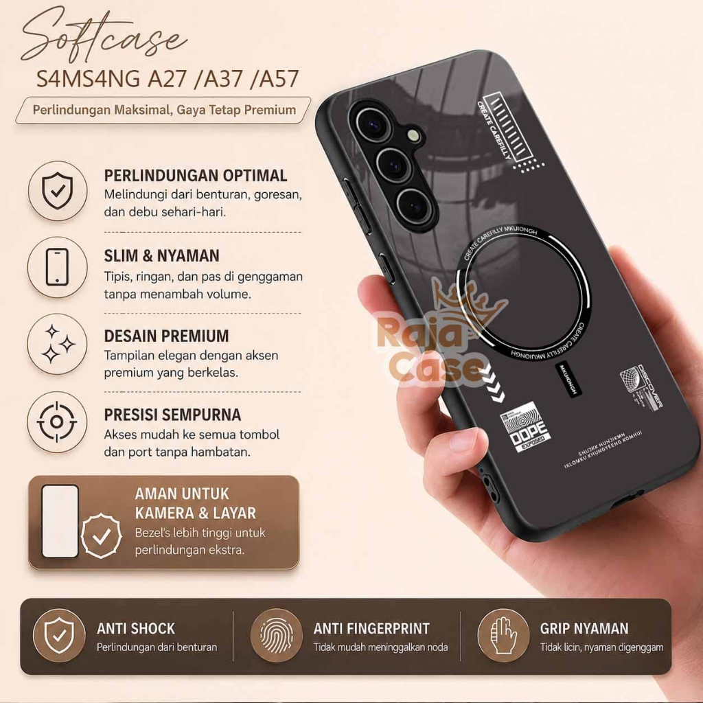 Softcase Glass SAMSUNG A27 A37 A57 - เคสมือถือ - SAMSUNG A27 A37 A57 -S85-