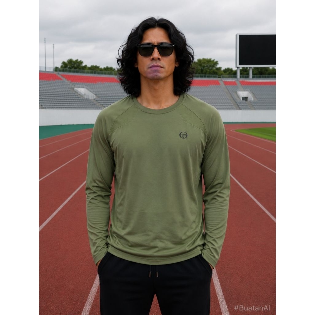 (New one) เสื้อแขนยาว S*RGIO TACCH*NI sportwear 0R1 ไซส์ L (P69 x L55)