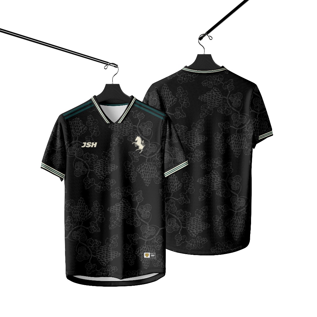 JSH FOOTBALL JERSEY FANTASY JUVENTUS 3RD BLACK FANBASE - REGULAR FOOTBALL JERSEY