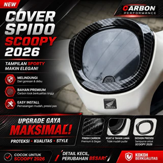 CARBON SPEEDOMETER GARNISH SCOOPY GEN 6 ปี 2025 - 2026 LAST SCOOPY PRESTIGE SPIDO VARIATION