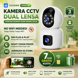 CAM 720 Dual Lens 4G CCTV Camera SIM Card Wireless Outdoor Solar Security Camera HD Night Vision PTZ