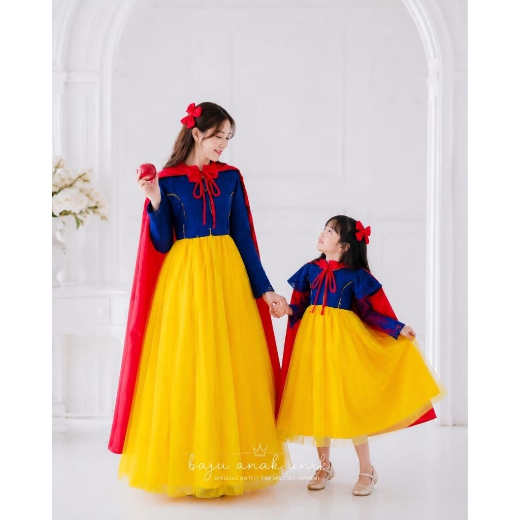 BAJUANAKUNIK / KOSYUM SNOW WHITE COUPLE / DISNEYLAND COSTUME / CHILDRENS PRINCESS COSTUME / CHILDREN