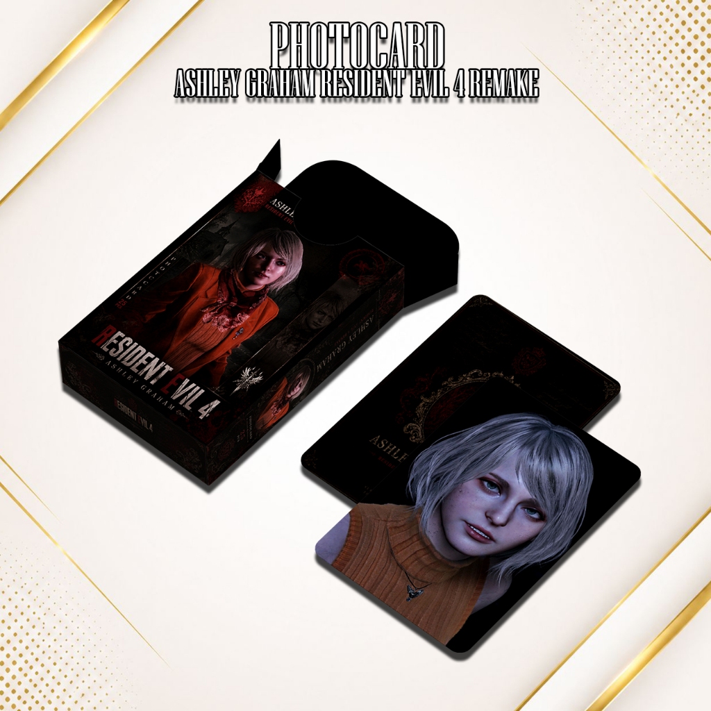 PHOTOCARD SET ASHLEY GRAHAM GAME RESIDENT EVIL 4 REMAKE PREMIUM ฟรีกล่อง