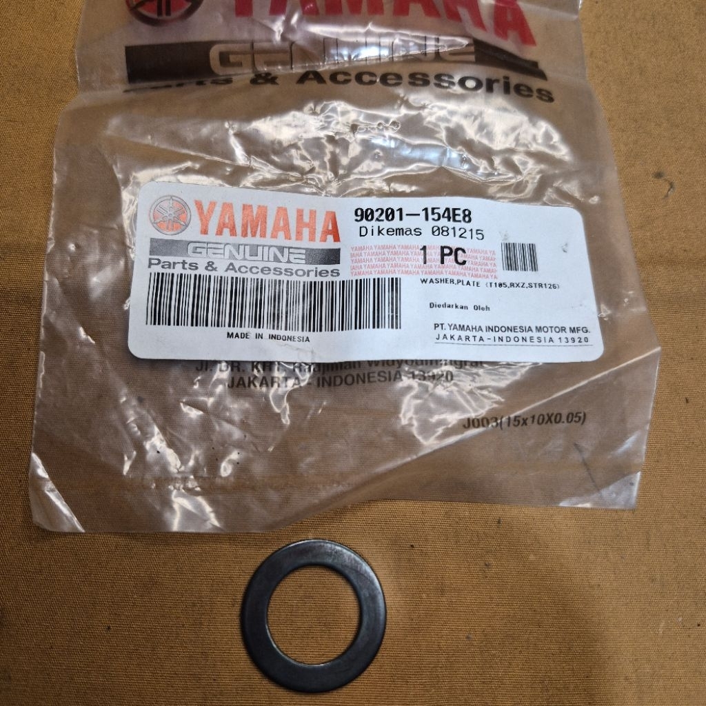 90201-154E8 แผ่นเครื่องซักผ้าแหวนเพลา Selah Crank Yamaha Nouvo Mio Lama Sporty Smile Soul Fino Karbu