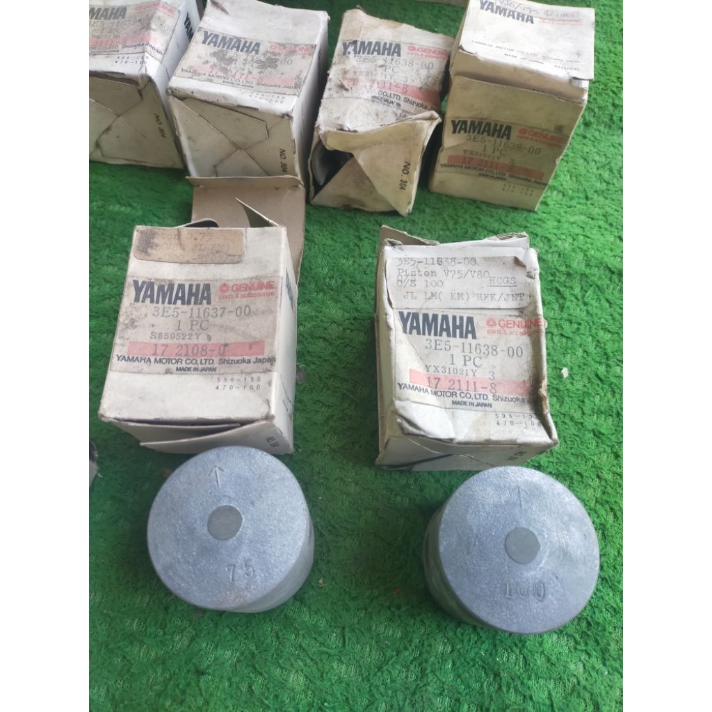 Yamaha pw80 V80 V 80 PW80 oversize OS 75 OS 100 ส่วนรหัส 3E5 11638 00 3E5 11637 00 ของแท้จากญี่ปุ่น