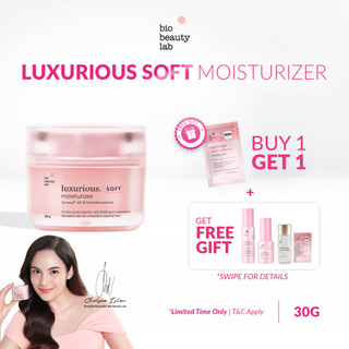 Bio Beauty Lab Luxurious Soft Moisturizer 30g | Moisturizer Slow Down Aging Pelembab Wajah Kering dan Kusam Mencerahkan Noda Hitam Menghilangkan Kerutan di Wajah