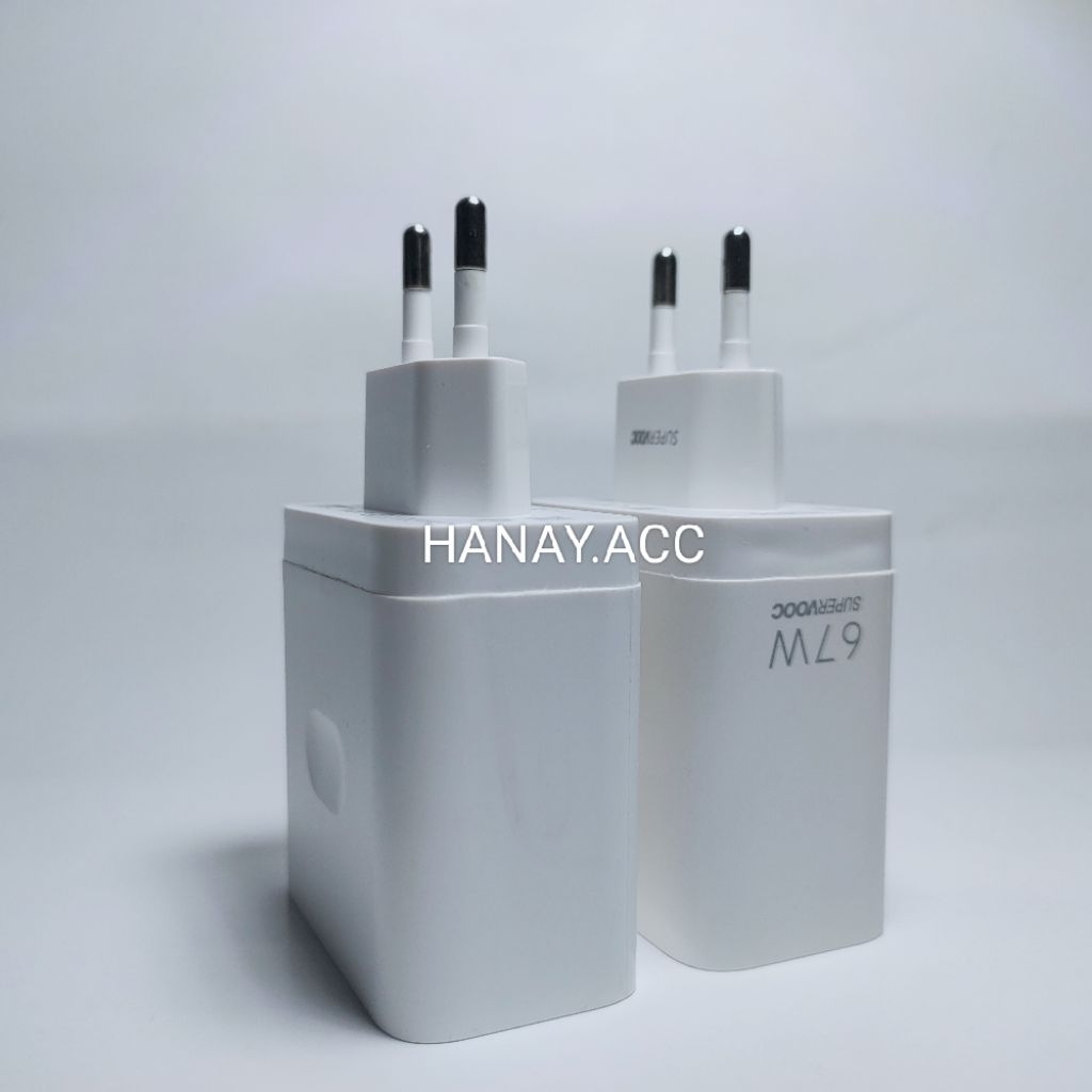 OPPO ORIGINAL 67 WATT SUPER VOOC CHARGER ADAPTER / OPPO ORIGINAL 100% 67W FACE CHARGING CHARGER HEAD