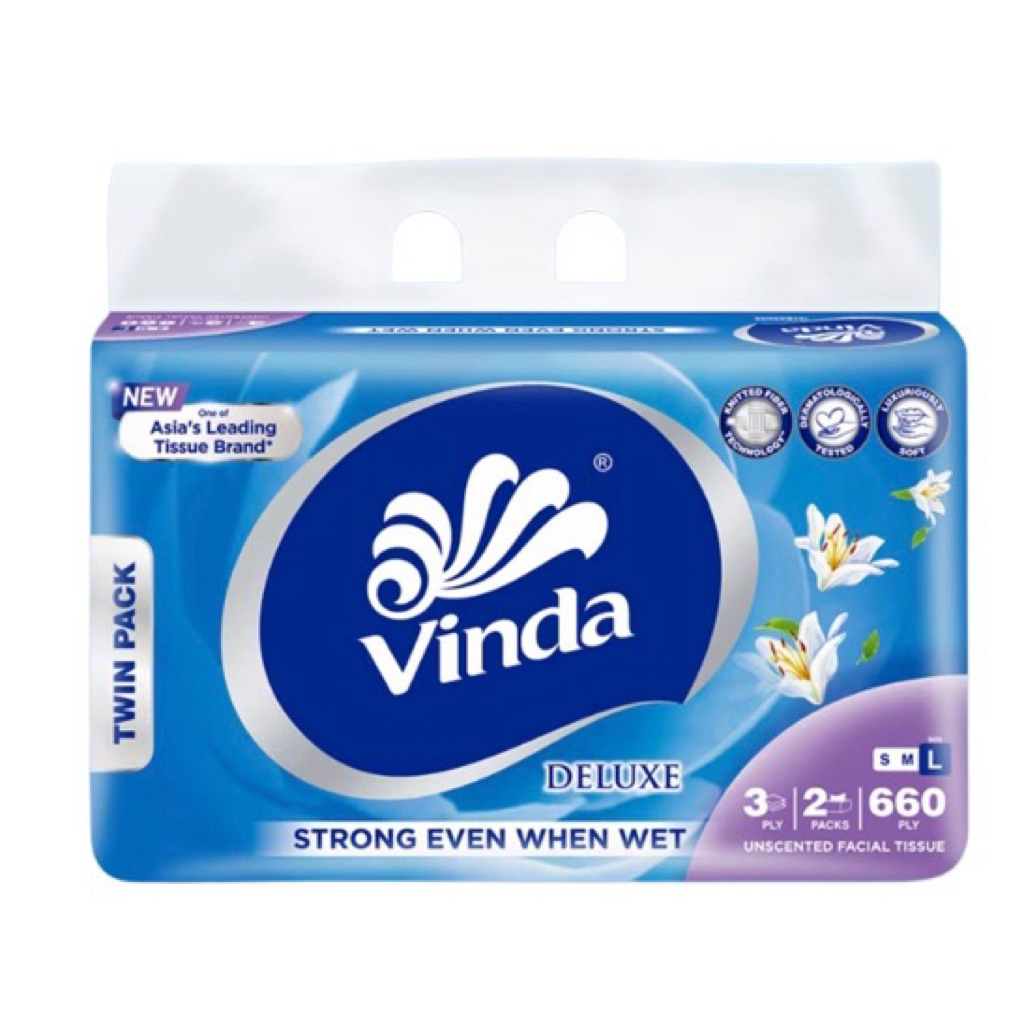 Vinda Deluxe Twinn Pack 660 ทิชชู่ PLY