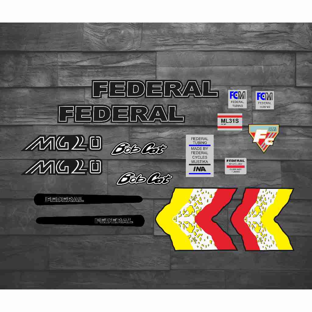 สติ๊กเกอร์แมวบ๊อบ Federal mg20