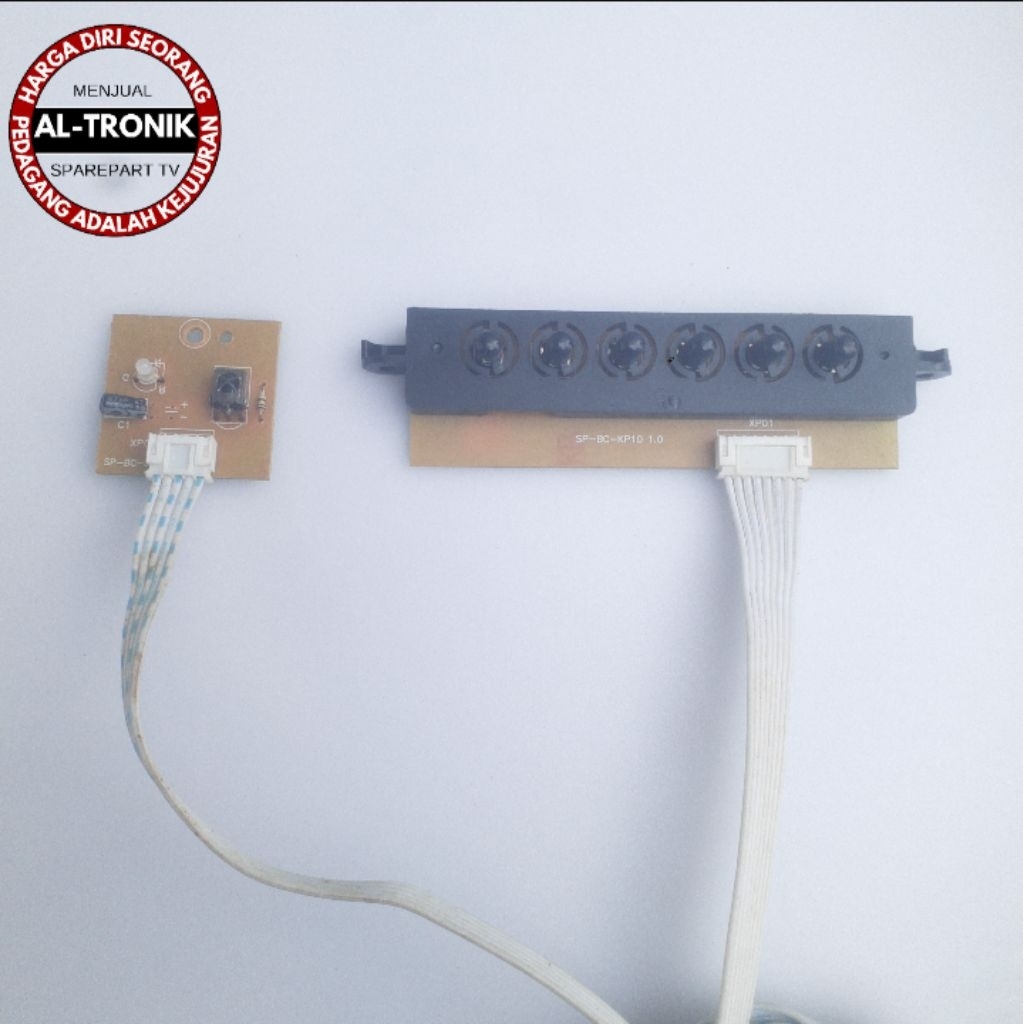 TOMBOL VITRON 19 INCH LED TV SENSOR และปุ่มรุ่น SP-BC-KP10 โมดูล IR RECEIVER MANUAL SP BC KP10