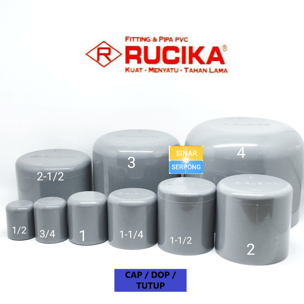 RUCIKA CAP / DOP / PLAIN CAP PVC PIPE