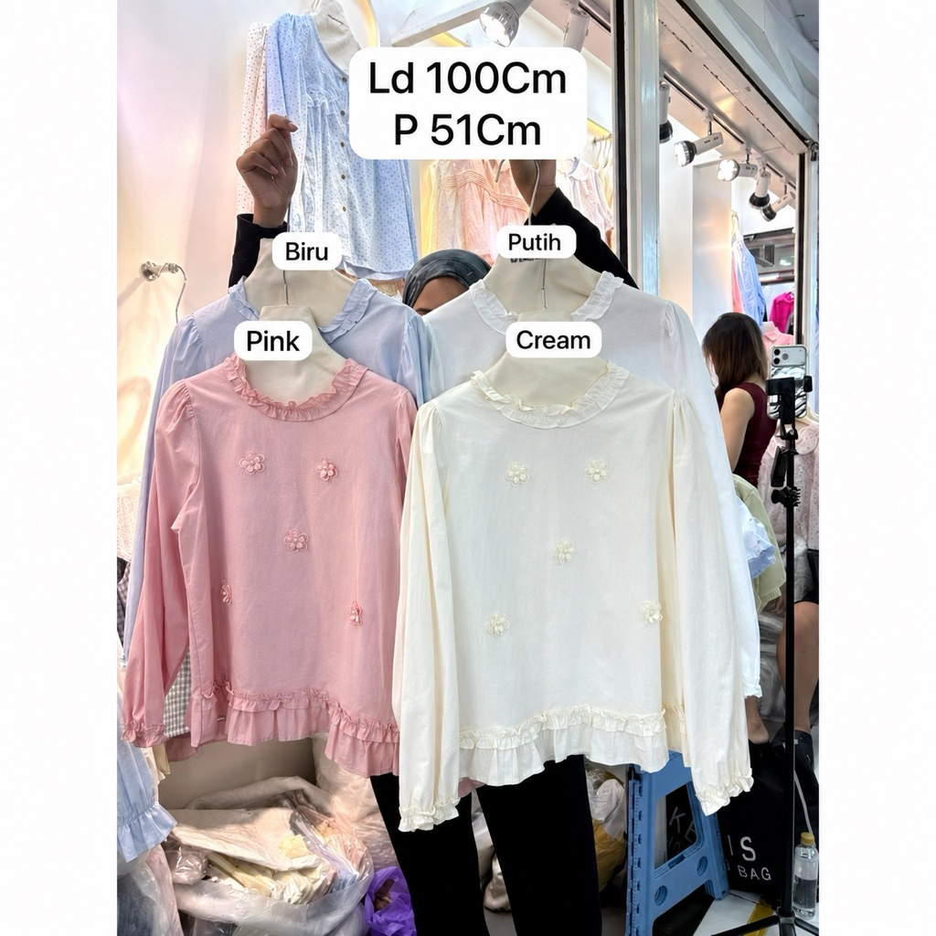 My Shop Bangkok Blouse Ready Cream Only