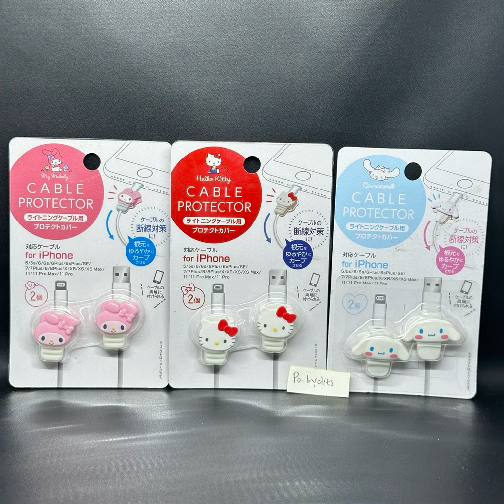 Daiso Japan Sanrio Cable Protector Cable Iphone Sanrio My Melody Hello Kitty Cinnamoroll