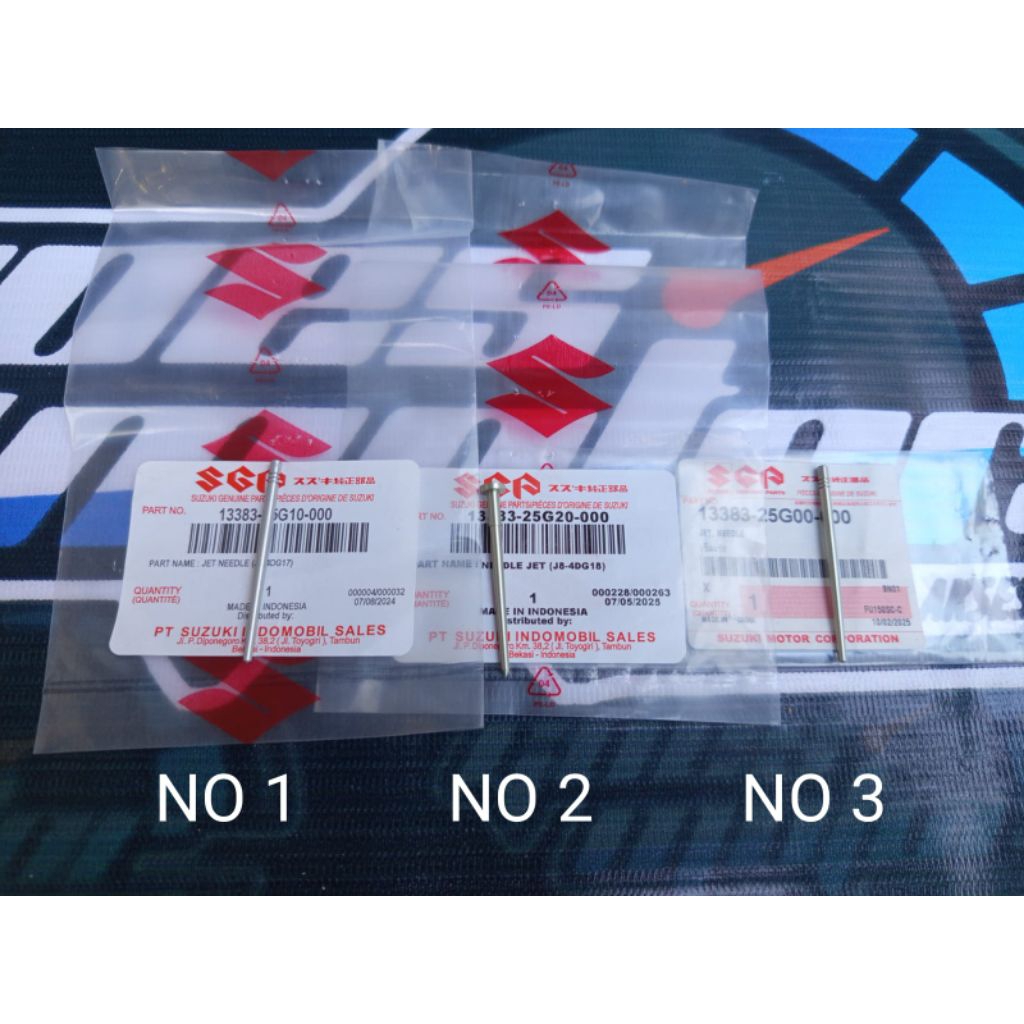 SATRIA FU150 คาร์บูเรเตอร์ SKEP NEEDLE 3 ประเภทของ VARIANTS 13383-25G ต้นฉบับ SGP