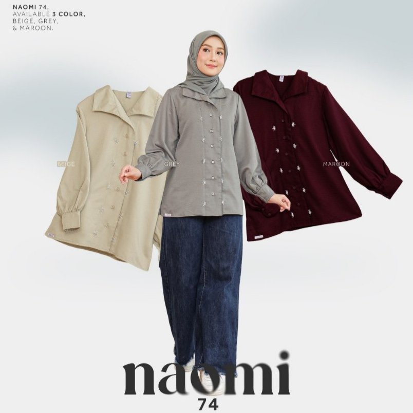 NAOMI 74, SIMPLE, MODERN BLOUSE TOP (ETHICA RUMAH FAIQA)