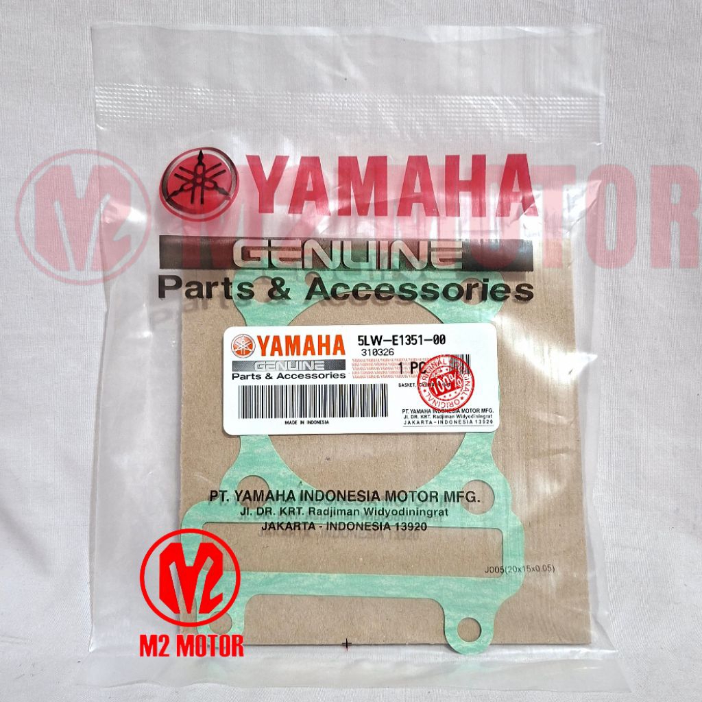 ต้นฉบับ YAMAHA MIO 5LW-E1351-00 BOTTOM BLOCK GASKET
