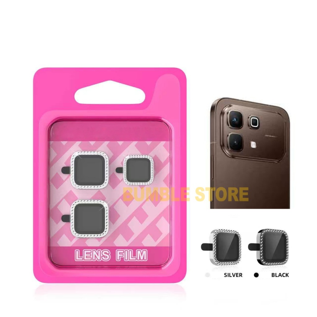 1 ชุดแหวนกล้องเพชร Anti-Scratch แหวนกล้อง Infinix Note 60 Infinix Note 60 Pro กระจกนิรภัยกล้องเลนส์ Protector - RDC01
