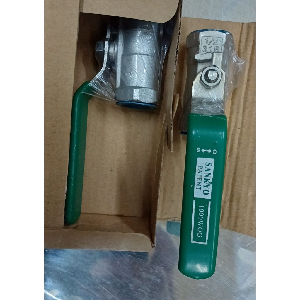Stop Valve Ball Valve 1/2" SANKYO 1000 Stainless Steel/Stop Valve