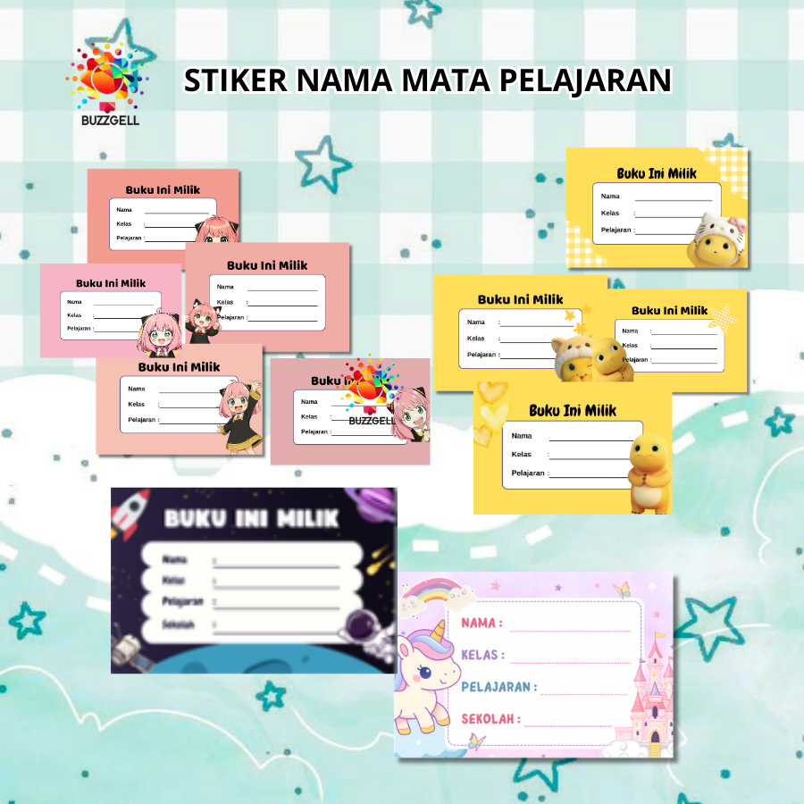 MATA 50 ชิ้น CHARACTER LESSON STICKERS