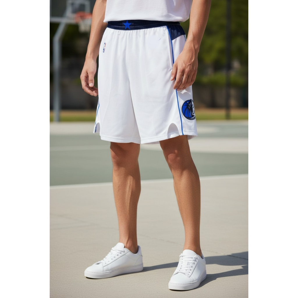DALLAS MAVERICKS IMPORTED BASKETBALL SPORTS PANTS สีขาว 22/23