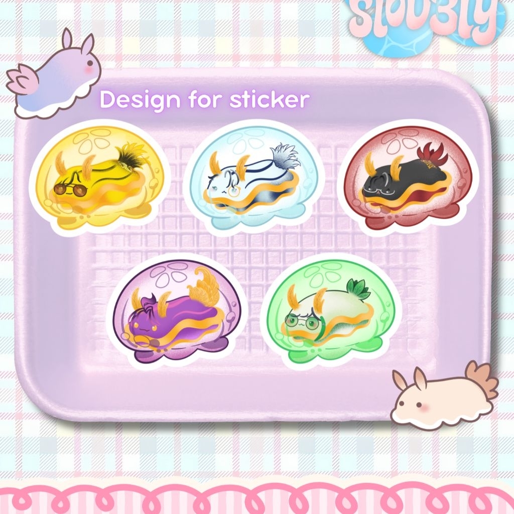 [PO] Pandavva Fanmerch Sea Slug Sticker 5.5cm โดย Ai.Slov3ly