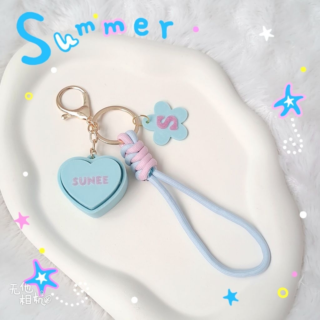GANTUNGAN Clicker Custom Name Bag Hanger / Clicker Custom Name Keychain