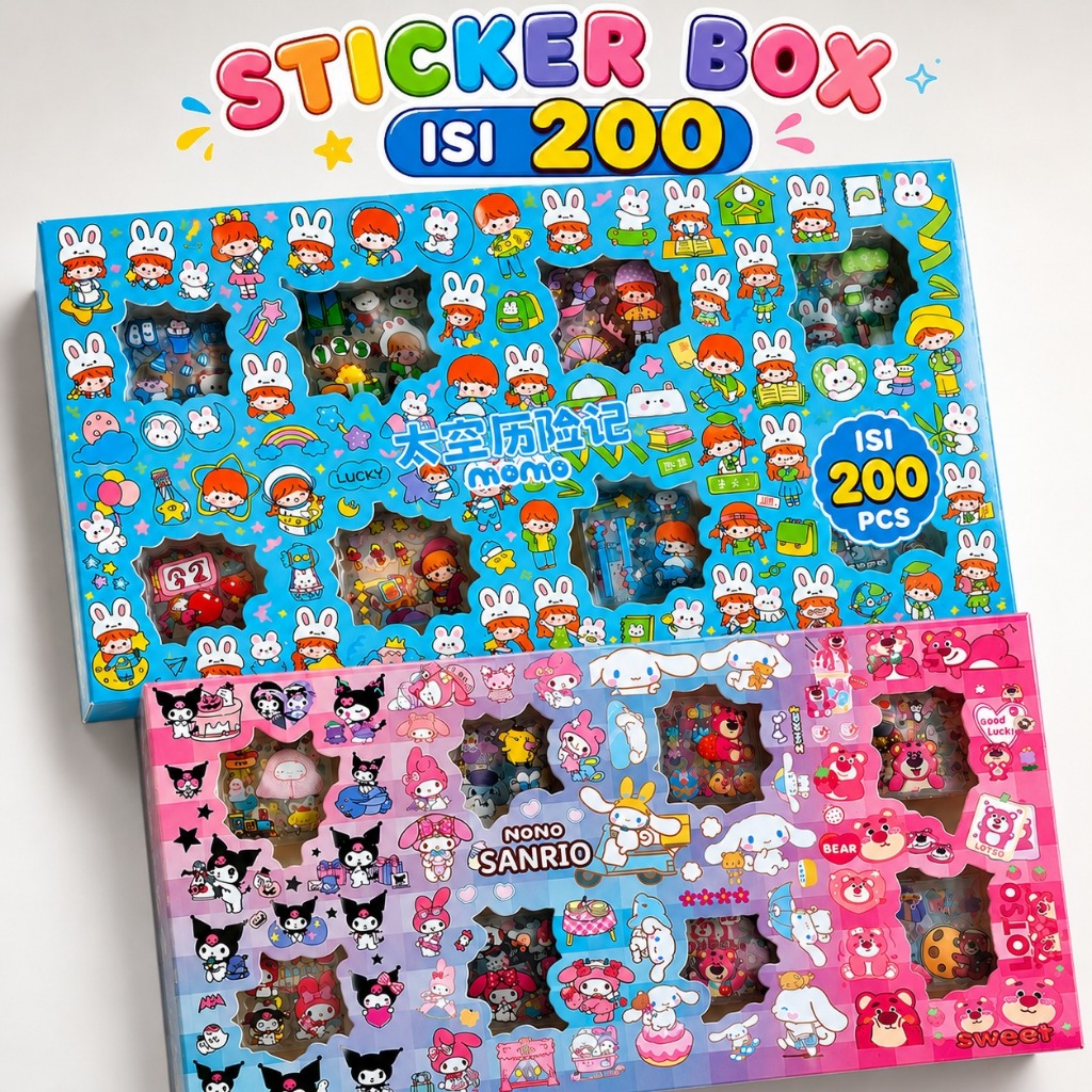 สติ๊กเกอร์ โมโม่ 200 แผ่น สติ๊กเกอร์น่ารัก สติ๊กเกอร์วารสาร