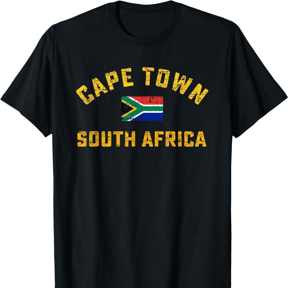 เสื้อยืดของที่ระลึกแอฟริกัน Cape Town South Africa - เสื้อยืด Africa ของที่ระลึก Batch 1