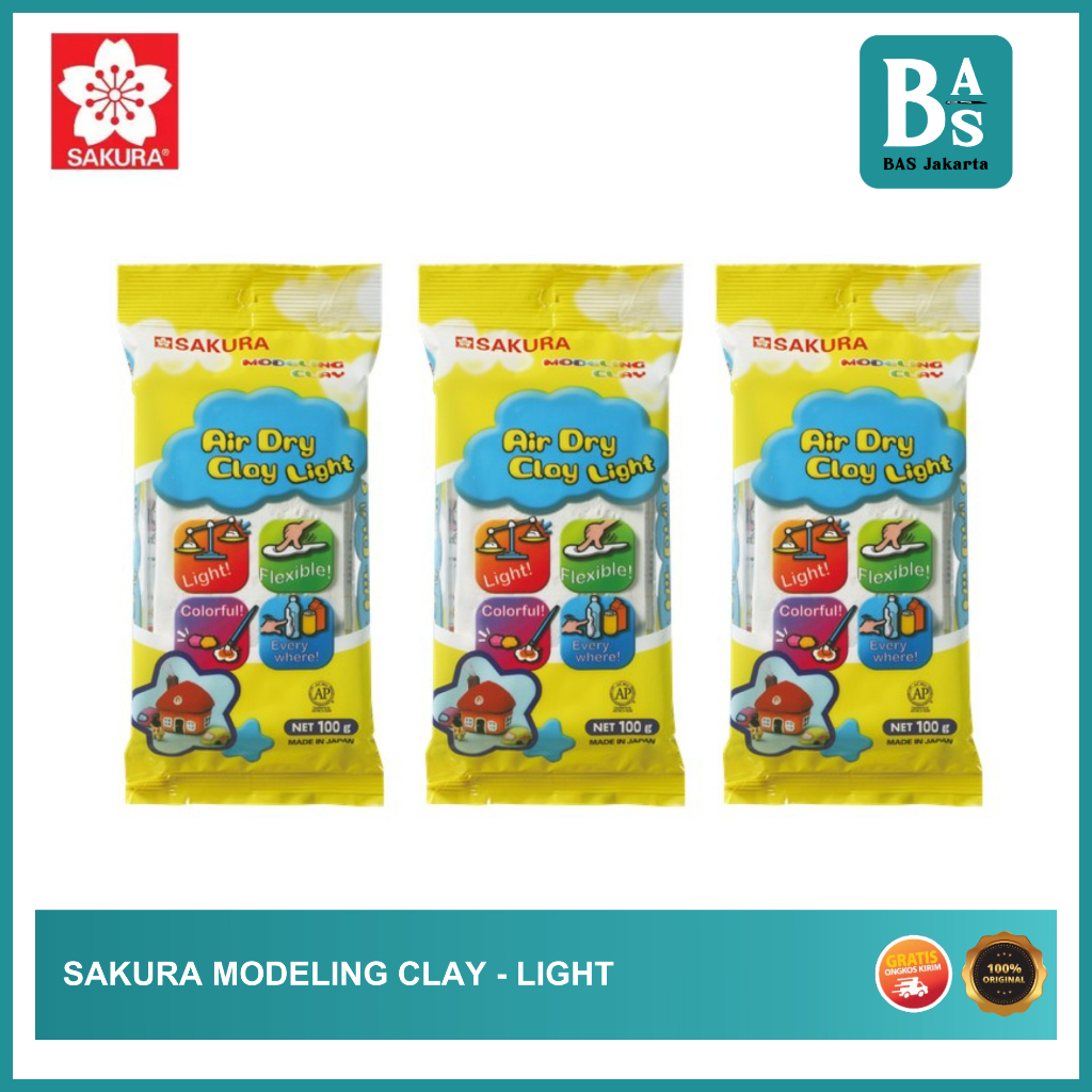 Sakura Modeling Clay Light - Air Dray Clay - BAS