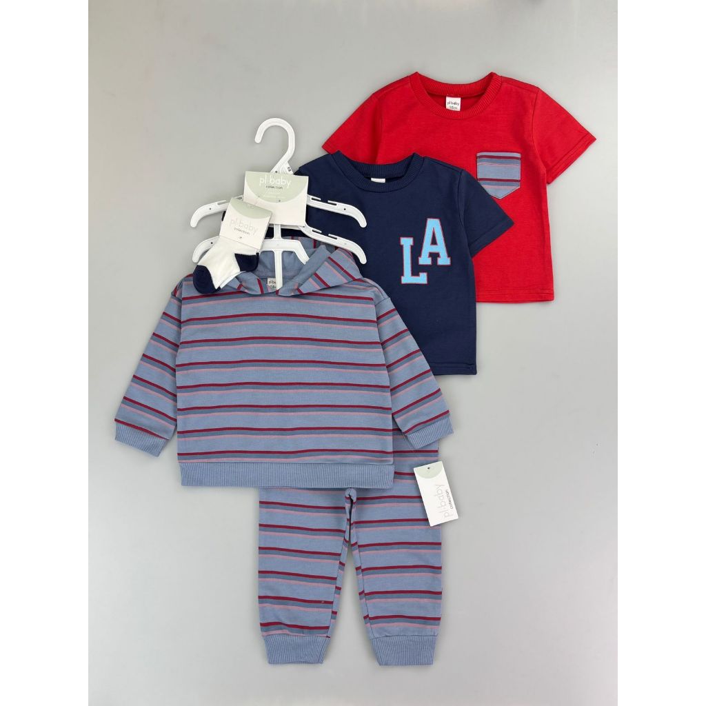BABYZEES I PL1001 I PL1002 I PL1003 I BOYS เสื้อผ้า I 5IN1 HOODIE I PREMIUM QUALITY I UK. 12M - 24M