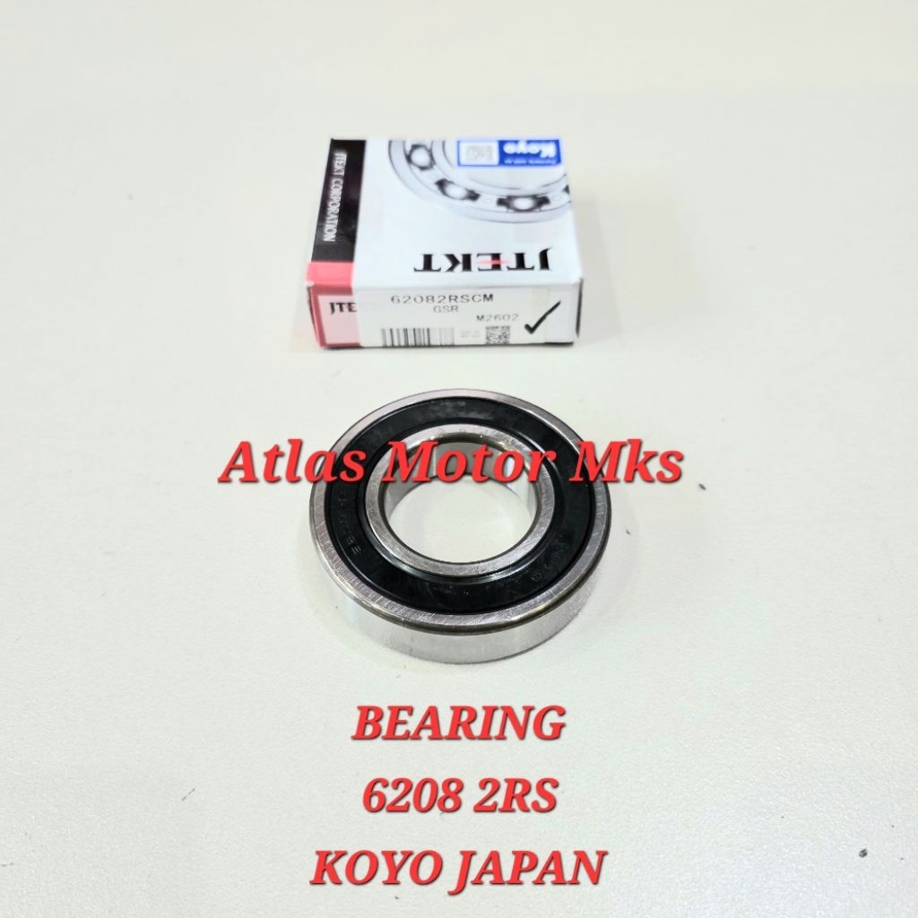 [1PC][6208 2RS KOYO JAPAN] LAHAR BEARING LAKER 6208 2RS RUBBER CAP - ORIGINAL KOYO JAPAN [62082RS][G