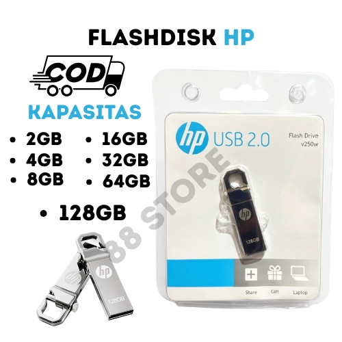 HP USB 2.0 2GB 4GB 8GB 16GB 32GB 64GB 128GB แฟลชไดรฟ์ HP METAL