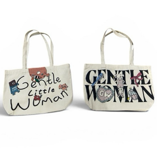 "Gentle Little Woman" Canvas Tote Bag & "Gentle Woman