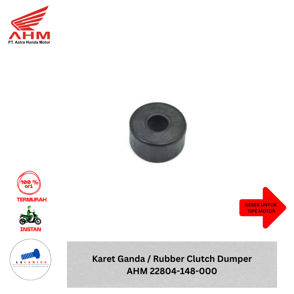ยางคู่ / ยางคลัชแดมเปอร์ Honda Genio / Scoopy / Beat FI / ADV / PCX AHM ORIGINAL 22804-148-000