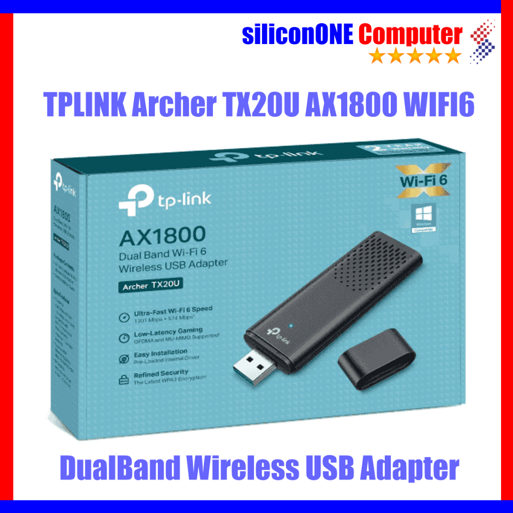 อะแดปเตอร์ USB TP-Link Archer TX20U AX1800 WiFi 6