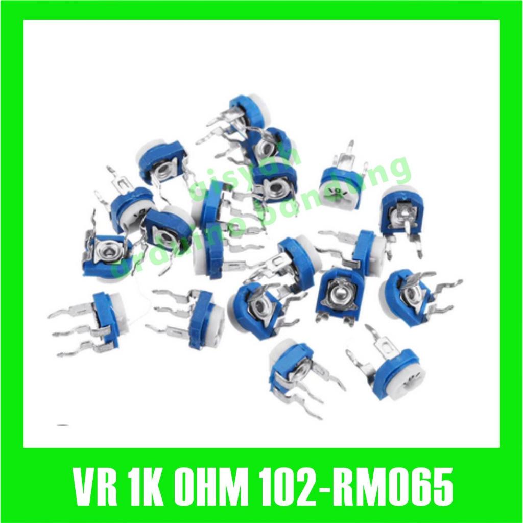 VR 1K OHM 102 RM065 VARIABLE RESISTOR TRIMPOT VR TRIMMER RM 065-102