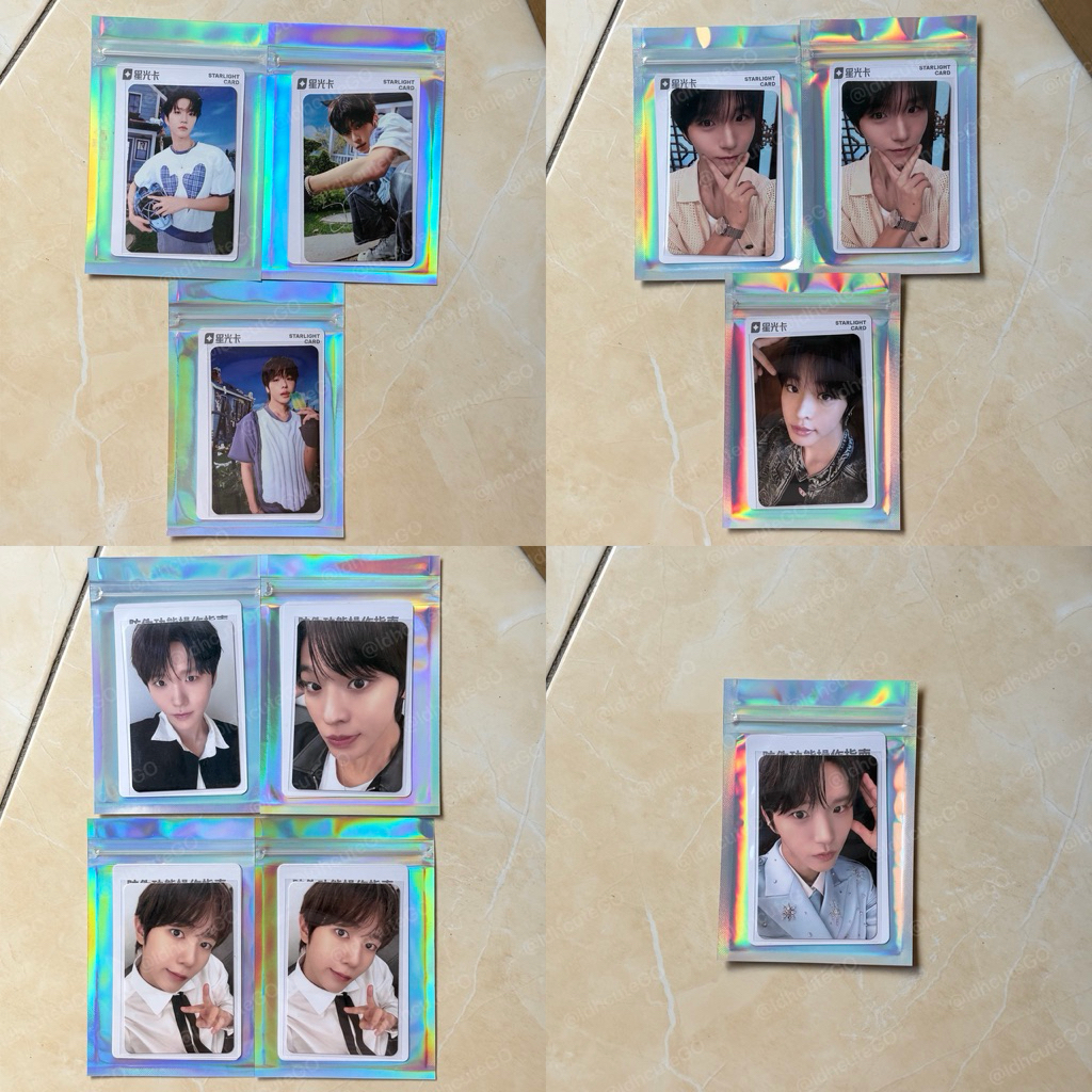 NCT WISH photocard การ์ดแสงดาว qq สีเพลง โฟโต้การ์ดอย่างเป็นทางการ