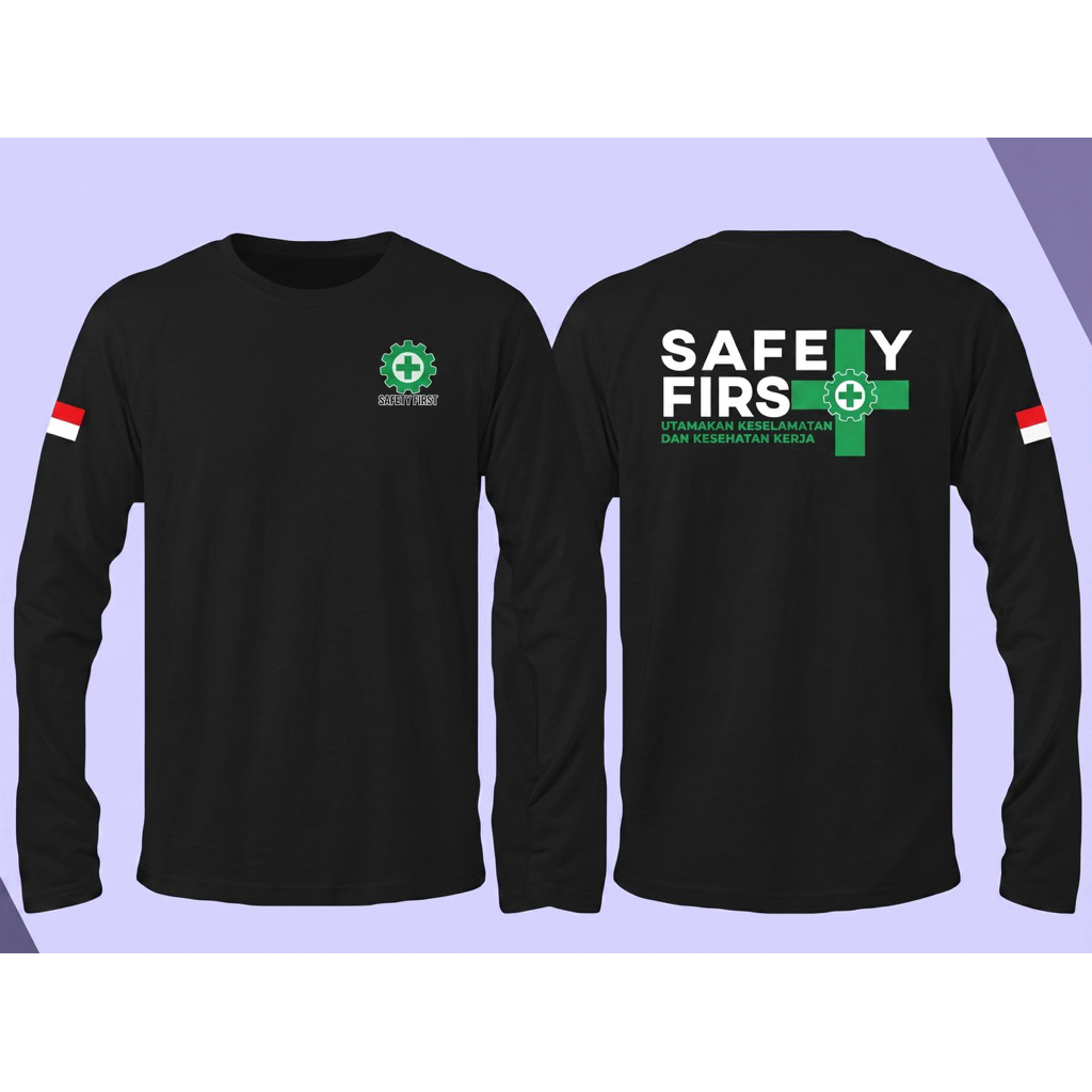 SAFETY FIRST LONG-SLEEVED DISTRO เสื้อยืด MAIN WORKING SAFETY
