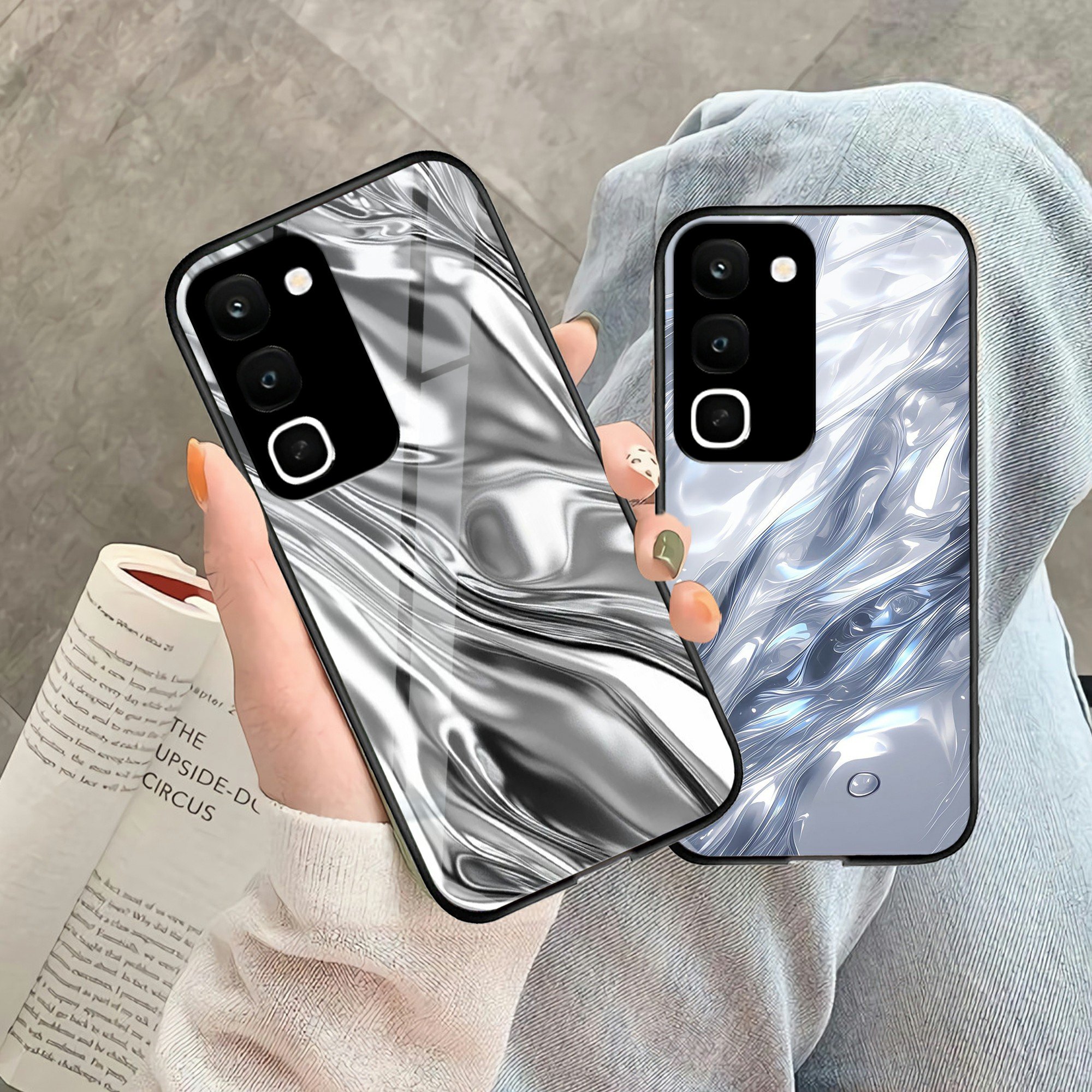 HP REALME C100 4G Glass Softcase - REALME C100 4G Phone Case - เคสโทรศัพท์ - Cool Case - Aesthetic M