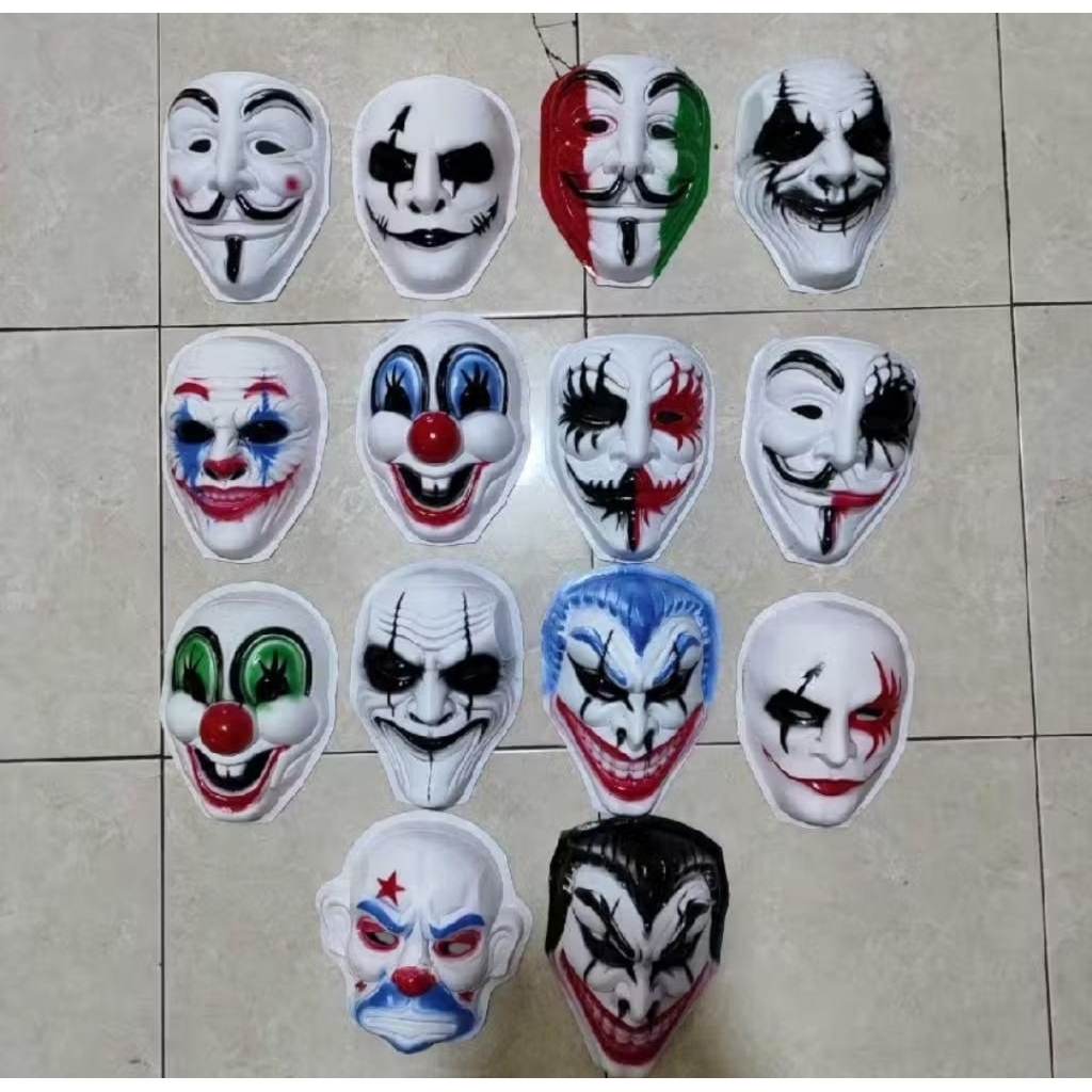 JOKER ANONYMOUS HACKER CLOWN MASK HELLOWEEN