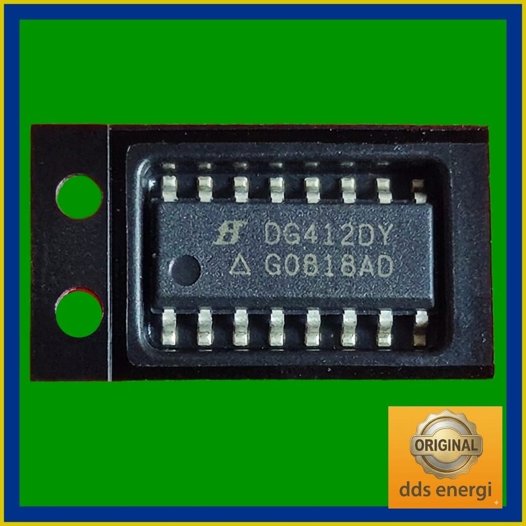 DG412DY SOIC-16 ของแท้ สวิตช์อะนาล็อก Quad SPST CMOS IC