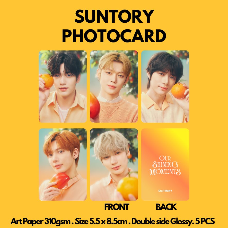 [KUKIRA] Photocard Soobin Yeonjun Beomgyu Taehyung Hueningkai Suntory