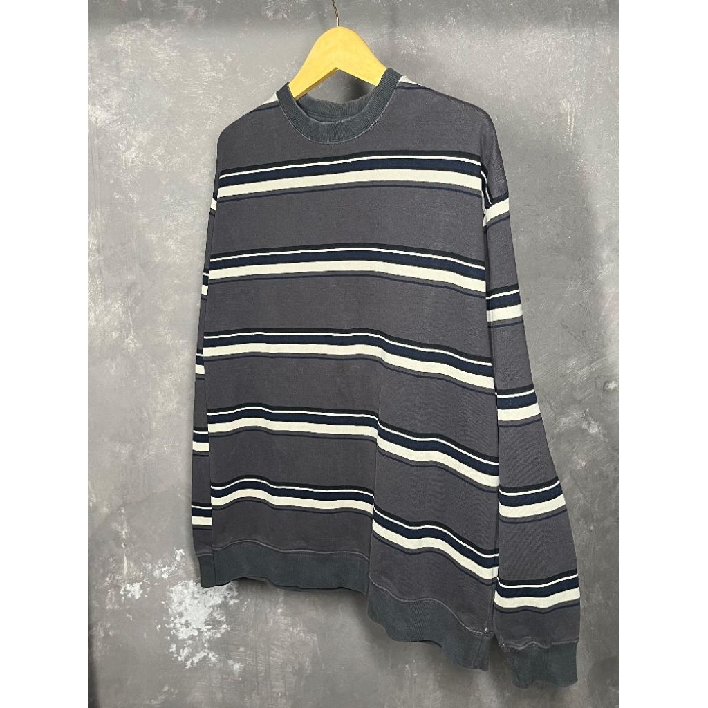BEAMS JAPAN STRIPE SWEATSHIRT