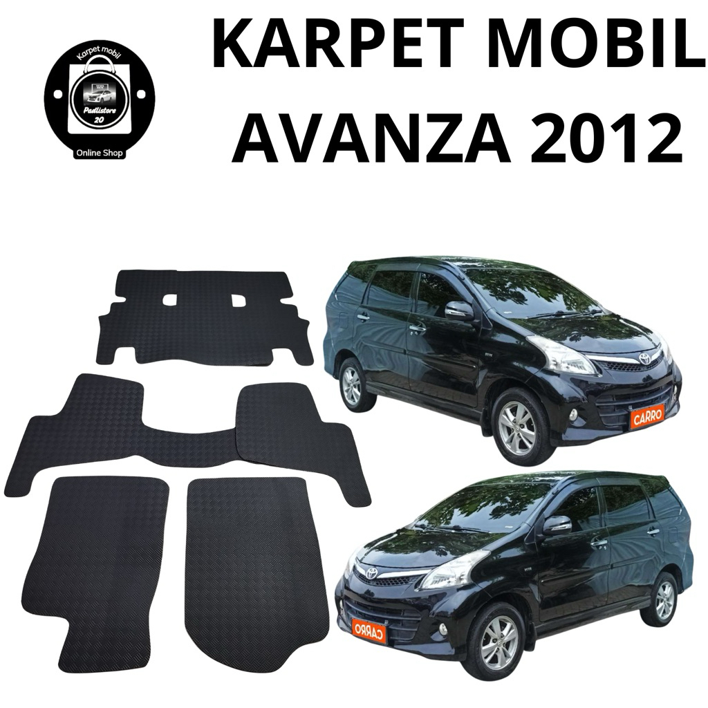 AVANZA CAR FLOOR CARPET 2012 ไม่ลาก 2012 AVANZA CAR FLOOR CARPET ไม่มีท้ายรถ