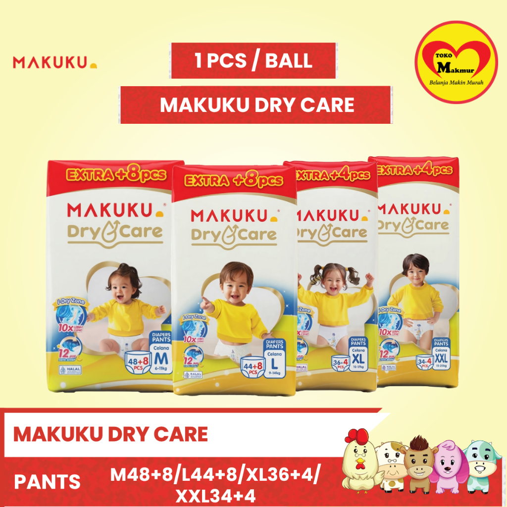 Makuku Dry Care Pants M48+8 - L44+8 - XL36+4 - XXL34+4 / Toko Makmur Live
