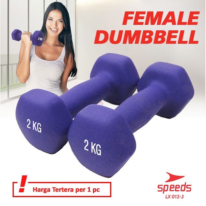 Dumbell Barbell 2 KG Gym Fitness Home Workout Home Sports